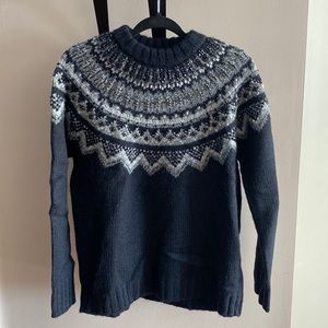 NWT Polo Ralph Lauren Embellished Fair Isle Wool Sweater
